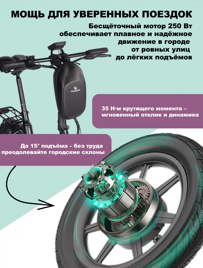Электровелосипед Bodywel складной — изображение 5